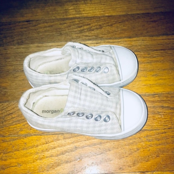 Morgan&Milo Checked Laceless Slip on Shoes sz 7 - Picture 4 of 4